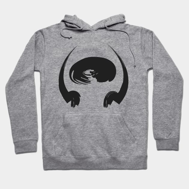 Hathor Symbol Paint Stroke Hoodie by shellysom91